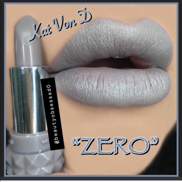 Kat Von D Other - 🚨BLACK FRIDAY SALE🚨PRICE FIRM🚨 🆕🤍 Kat Von D “ZERO” Full Size Lipstick